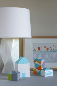 Plaster Milk Carton Houses